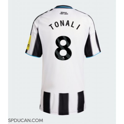 Zenski Nogometni Dres Newcastle United Sandro Tonali #8 Domaci 2025-26 Kratak Rukav Zenski Nogometni Dres Newcastle United Sandro Tonali #8 Domaci 2025-26 Kratak Rukav